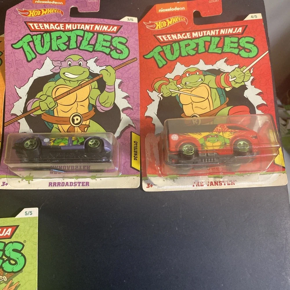 Hot Wheels 2020 Teenage Mutant Ninja Turtles Nickelodeon *Complete Set of 5*